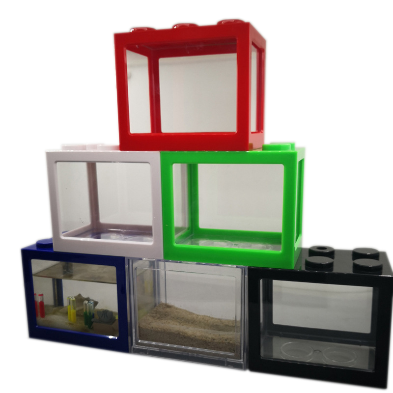 Betta Fish Tank - Mini Acuario de 7 Colores para
