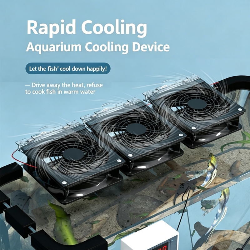 Fish Tank Heater - Ventilador de Enfriamiento Rápido con Ángulo
