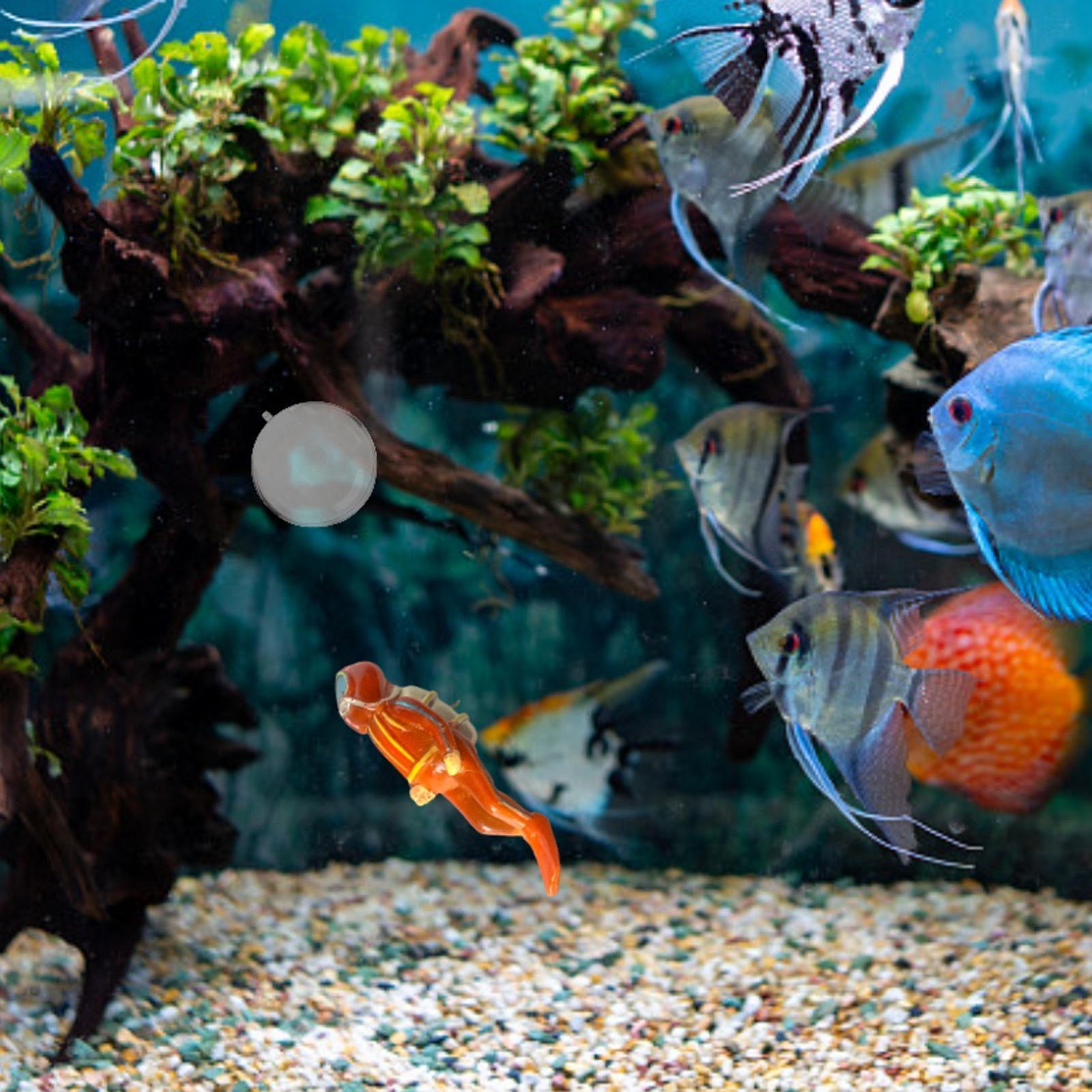 Figura en miniatura de buzo de - Aquarium Decor reseña y precio