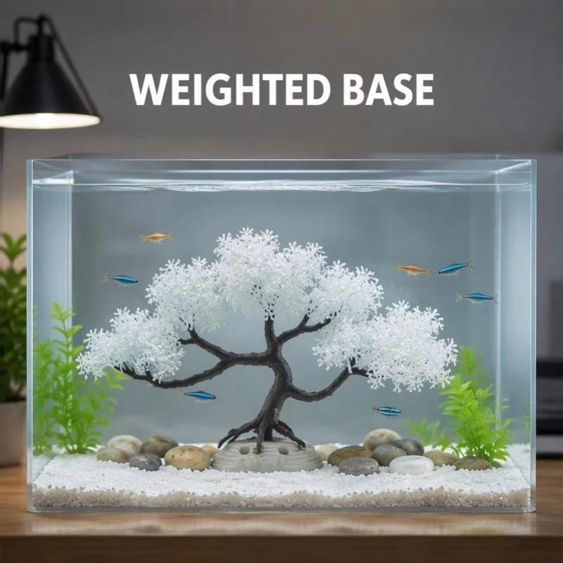 [Árbol bonsái artificial blanc - Aquarium Fish Betta reseña y precio