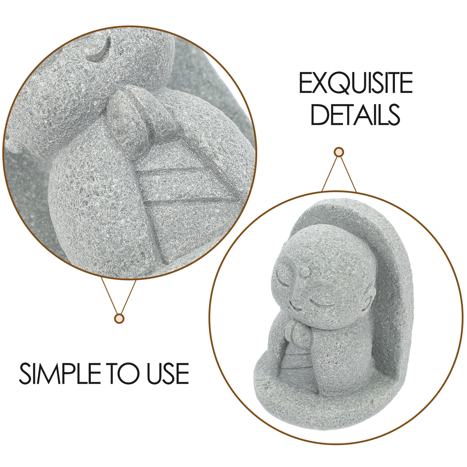 Pequeña estatua de Jizo, adorn - Aquarium Decor reseña y precio