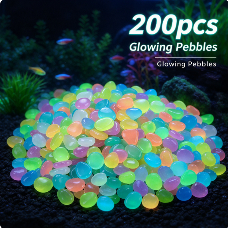 200 piezas de piedras luminosa - Aquarium Plants reseña y precio