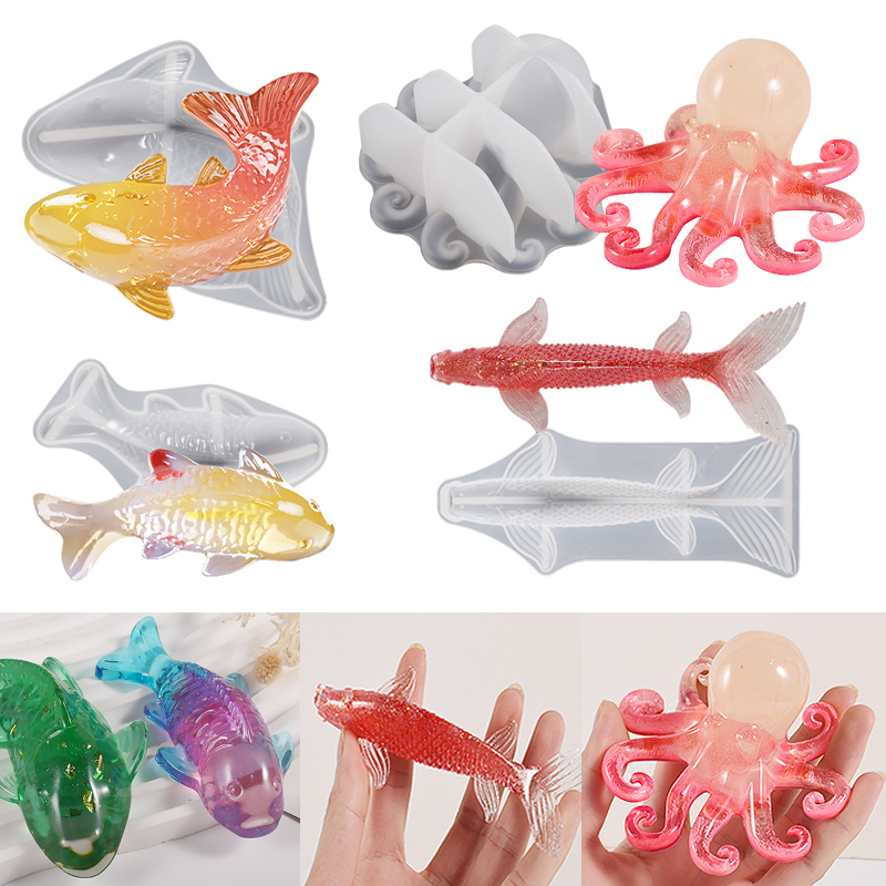 Molde de resina epoxi con form - Fish Aquarium Home reseña y precio